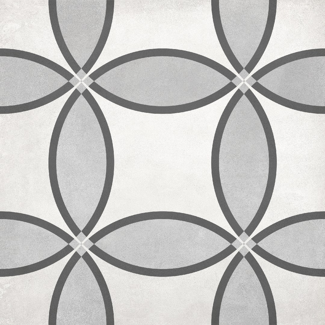 Crossville Form 8" x 8" Matte Porcelain Zenith Deco Tile