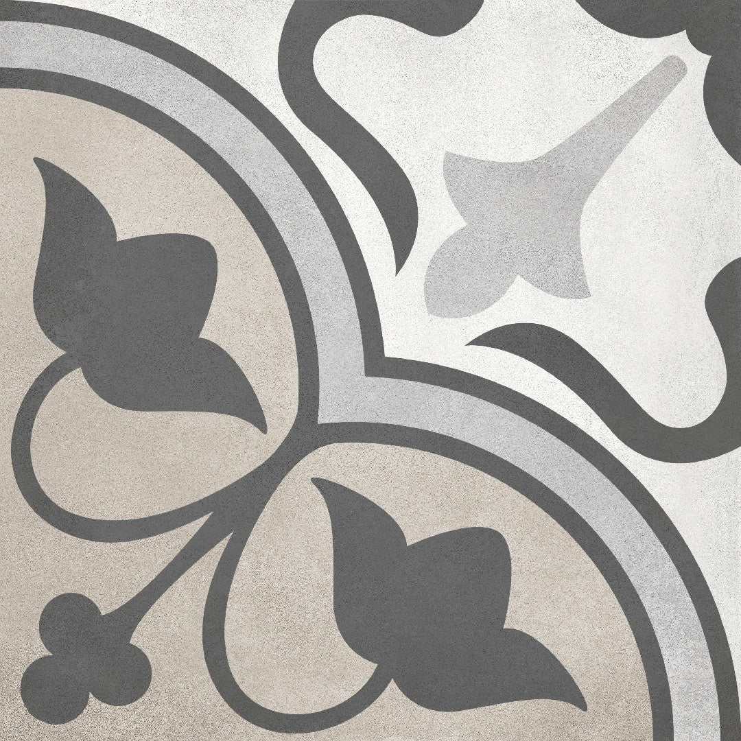 Crossville Form 8" x 8" Matte Porcelain Clover Deco Tile