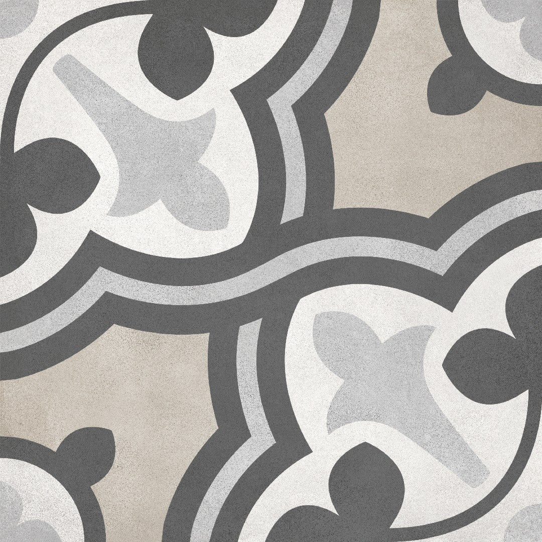 Crossville Form 8" x 8" Matte Porcelain Baroque Deco Tile