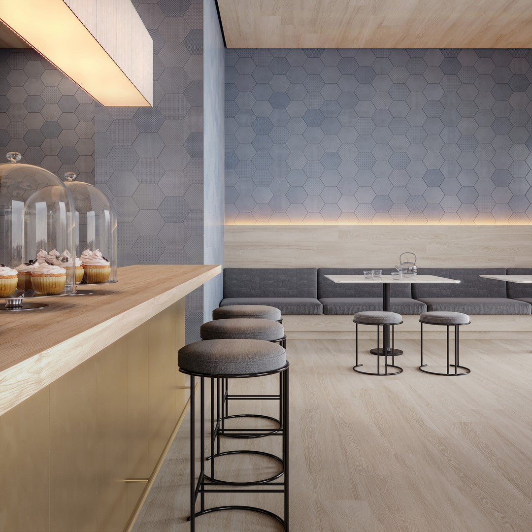 Crossville-Studios-Tapestri-8.5-x-10-Matte-Hexagon-Deco-Porcelain-Tile-Denim-Blend