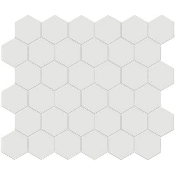 Crossville Studios Soho Unglazed 11" x 12" Matte 2" Hexagon Porcelain Mosaic