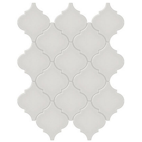 Crossville Studios Soho Glazed 11" x 13" Glossy Arabesque Porcelain Mosaic