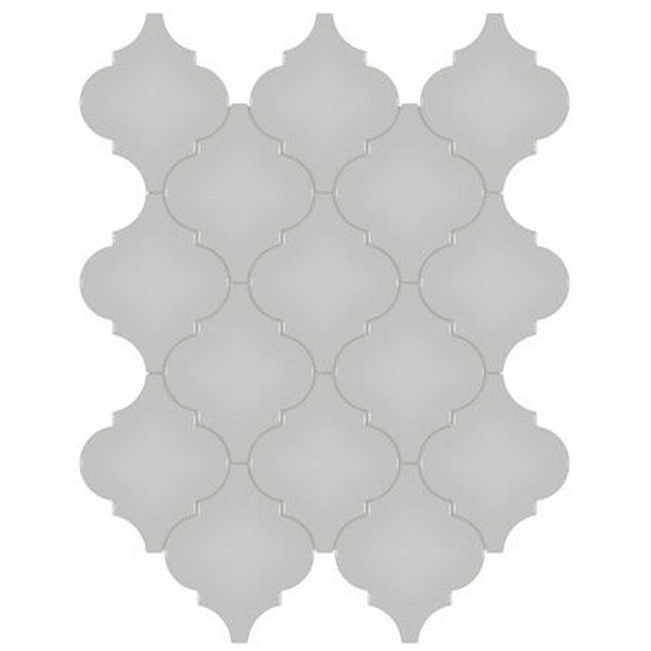Crossville Studios Soho Glazed 11" x 13" Glossy Arabesque Porcelain Mosaic