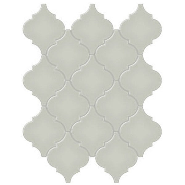 Crossville Studios Soho Glazed 11" x 13" Glossy Arabesque Porcelain Mosaic