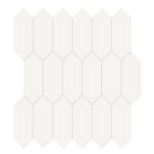 Crossville Studios Soho Glazed 11.81" x 12.5" Glossy 2x5" Picket Porcelain Mosaic