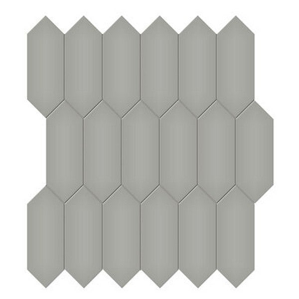 Crossville Studios Soho Glazed 11.81" x 12.5" Glossy 2x5" Picket Porcelain Mosaic