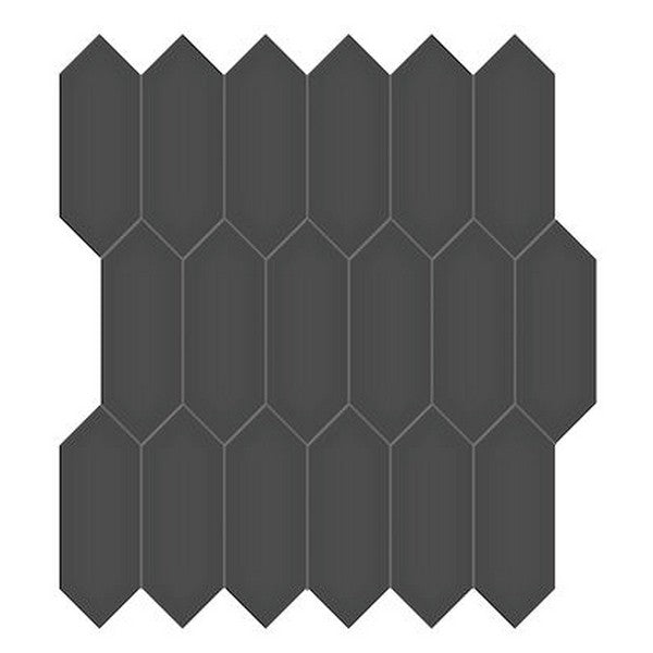 Crossville Soho Glazed 11.81" x 12.5" Matte 2x5" Picket Porcelain Mosaic