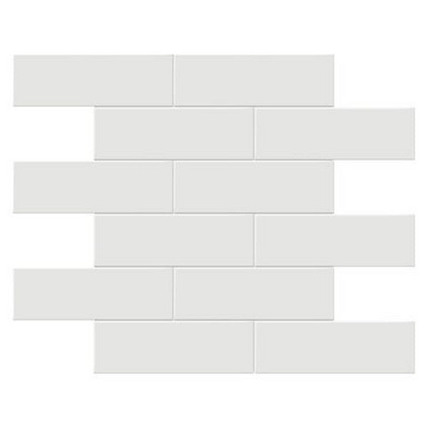 Crossville Studios Soho Glazed 11.65" x 11.73" Glossy 2x6" Brick Porcelain Mosaic