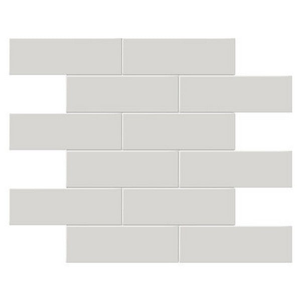 Crossville Studios Soho Glazed 11.65" x 11.73" Matte 2x6" Brick Porcelain Mosaic
