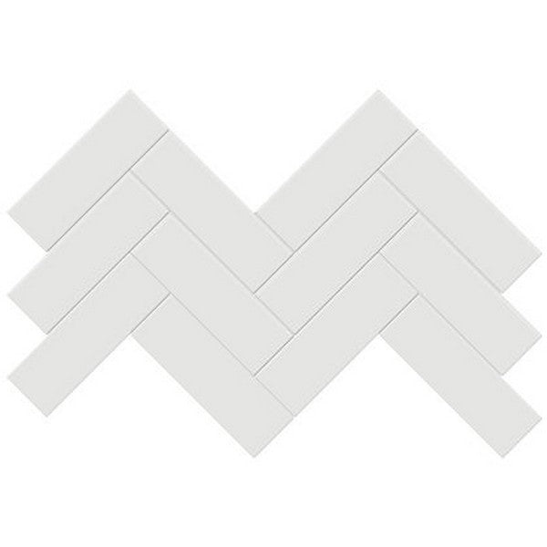 Crossville Studios Soho Glazed 8.2" x 16.6" Matte 2x6" Herringbone Porcelain Mosaic