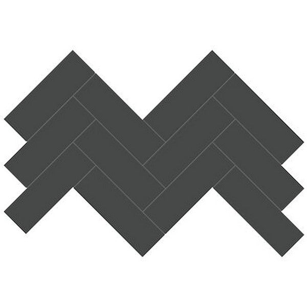 Crossville Studios Soho Glazed 8.2" x 16.6" Matte 2x6" Herringbone Porcelain Mosaic