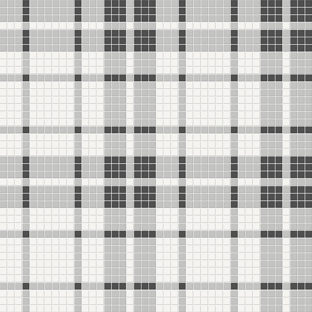 Crossville-Studios-Soho-Patterned-12-x-12-Matte-Plaid-Porcelain-Mosaic-Midnight-Blend