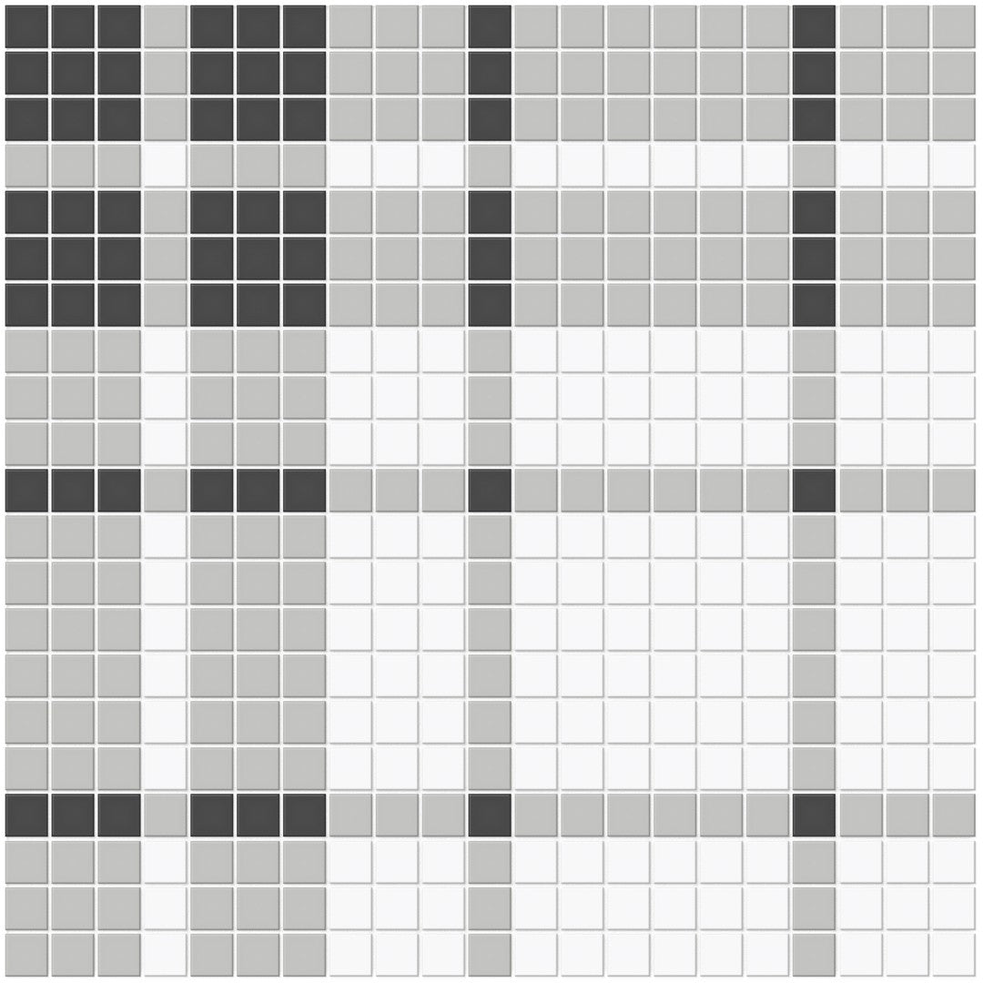 Crossville Soho Patterned 12" x 12" Matte Plaid Porcelain Mosaic