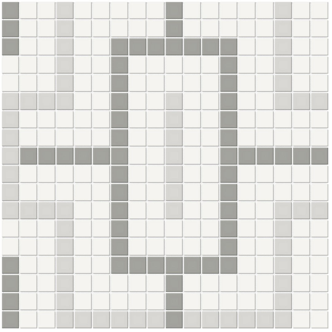 Crossville Soho Patterned 12" x 12" Matte Chain Porcelain Mosaic