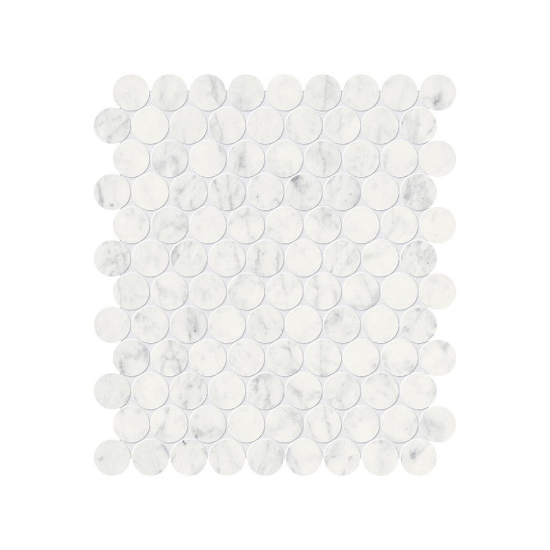 Anatolia Natural Stone 11" x 12" Polished Marble 1.25" Penny Round Mosaic