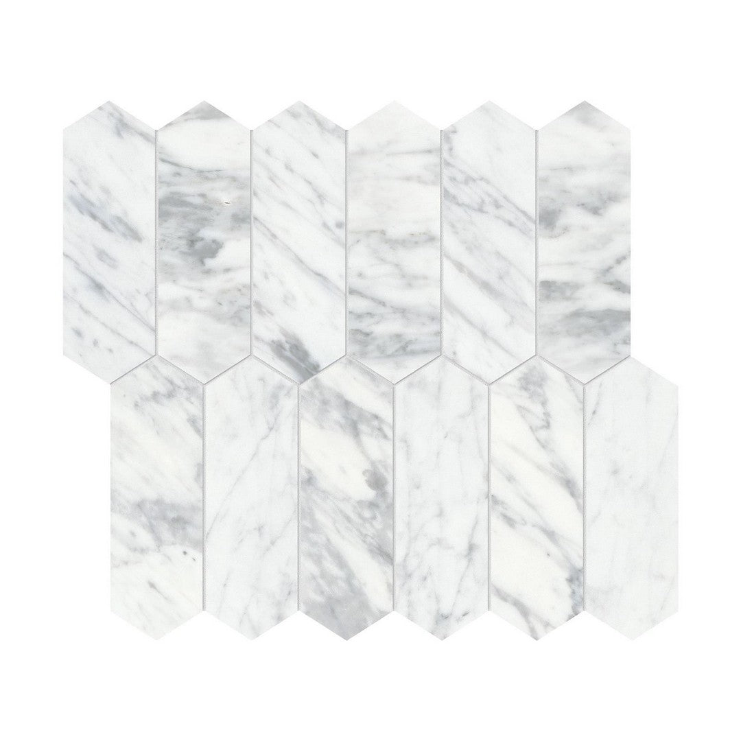 Anatolia Natural Stone 11" x 12" Honed Marble 2x6" Picket Mosaic