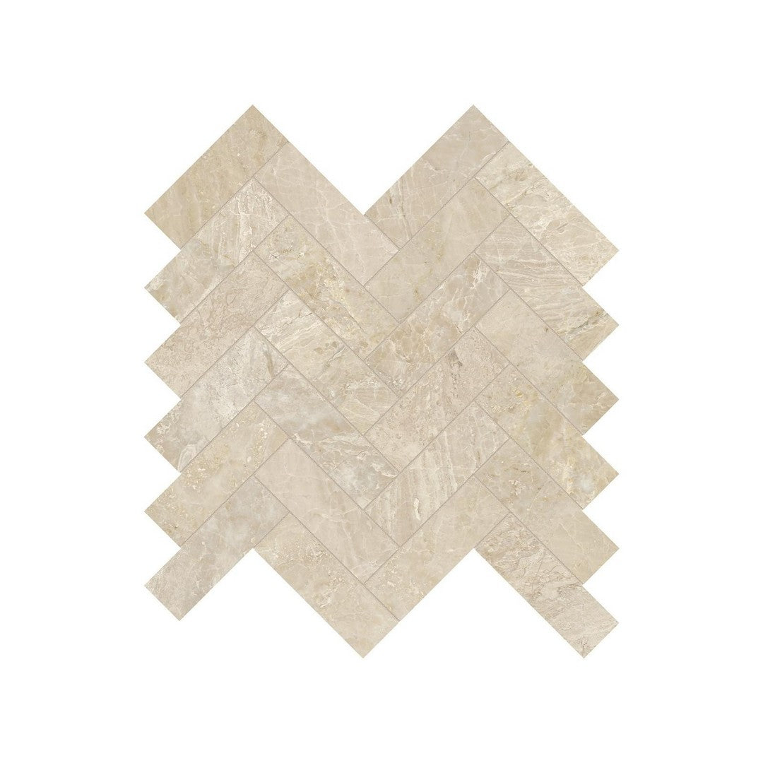 Anatolia Natural Stone 11" x 12" Polished Marble 1.25x4" Herringbone Mosaic