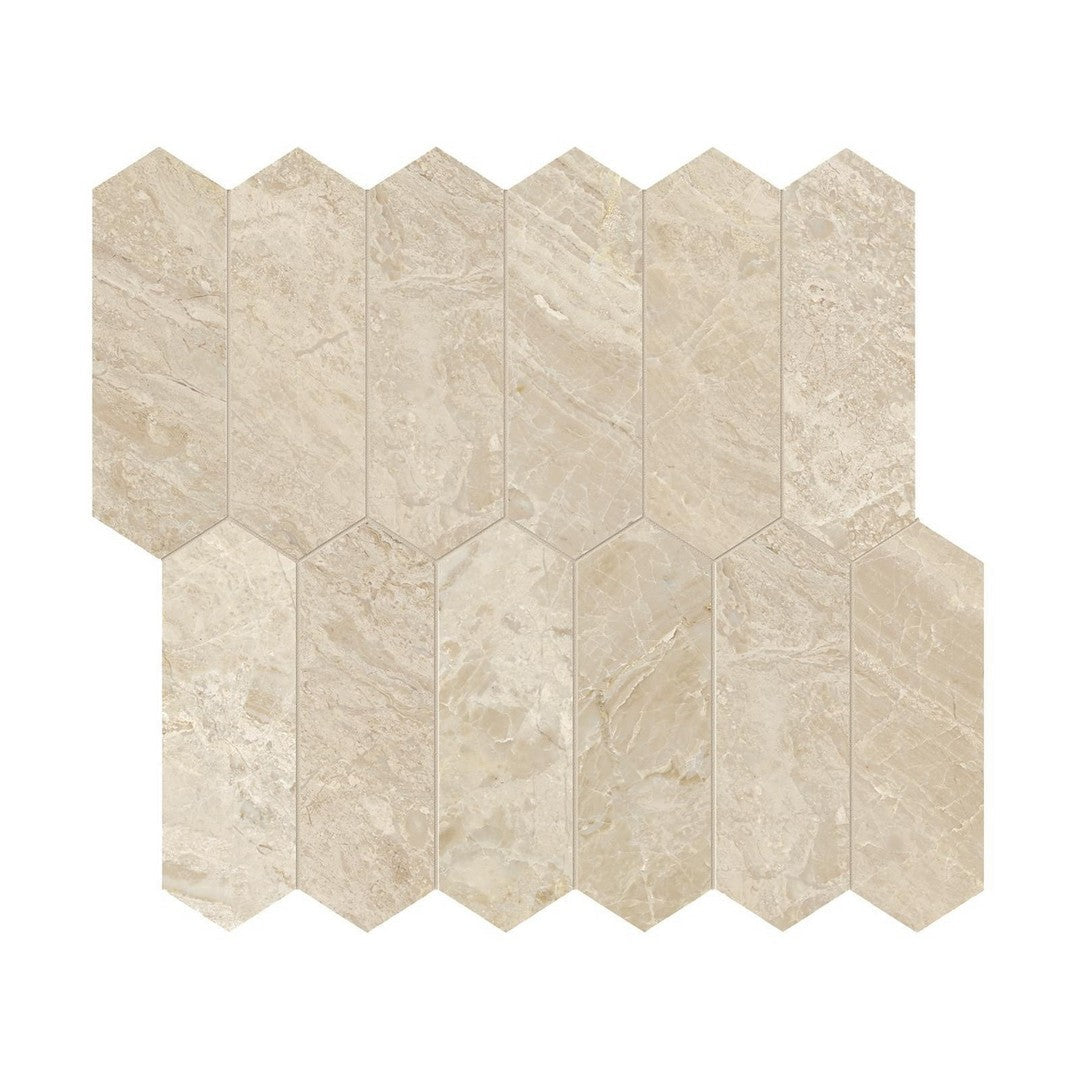 Anatolia Natural Stone 11" x 12" Polished Marble 2x6" Picket Mosaic