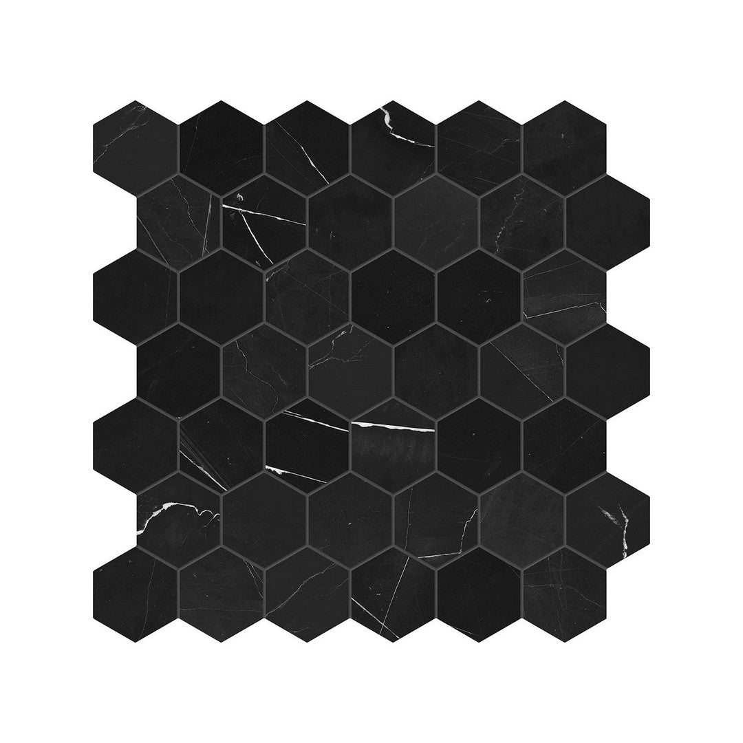 Anatolia Natural Stone 12" x 12" Polished Marble 2" Hexagon Mosaic