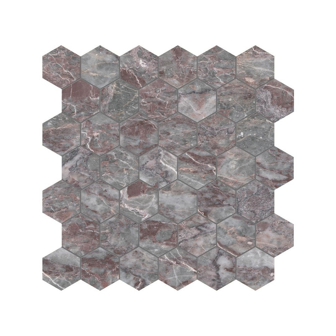 Anatolia Natural Stone 12" x 12" Honed Marble 2" Hexagon Mosaic