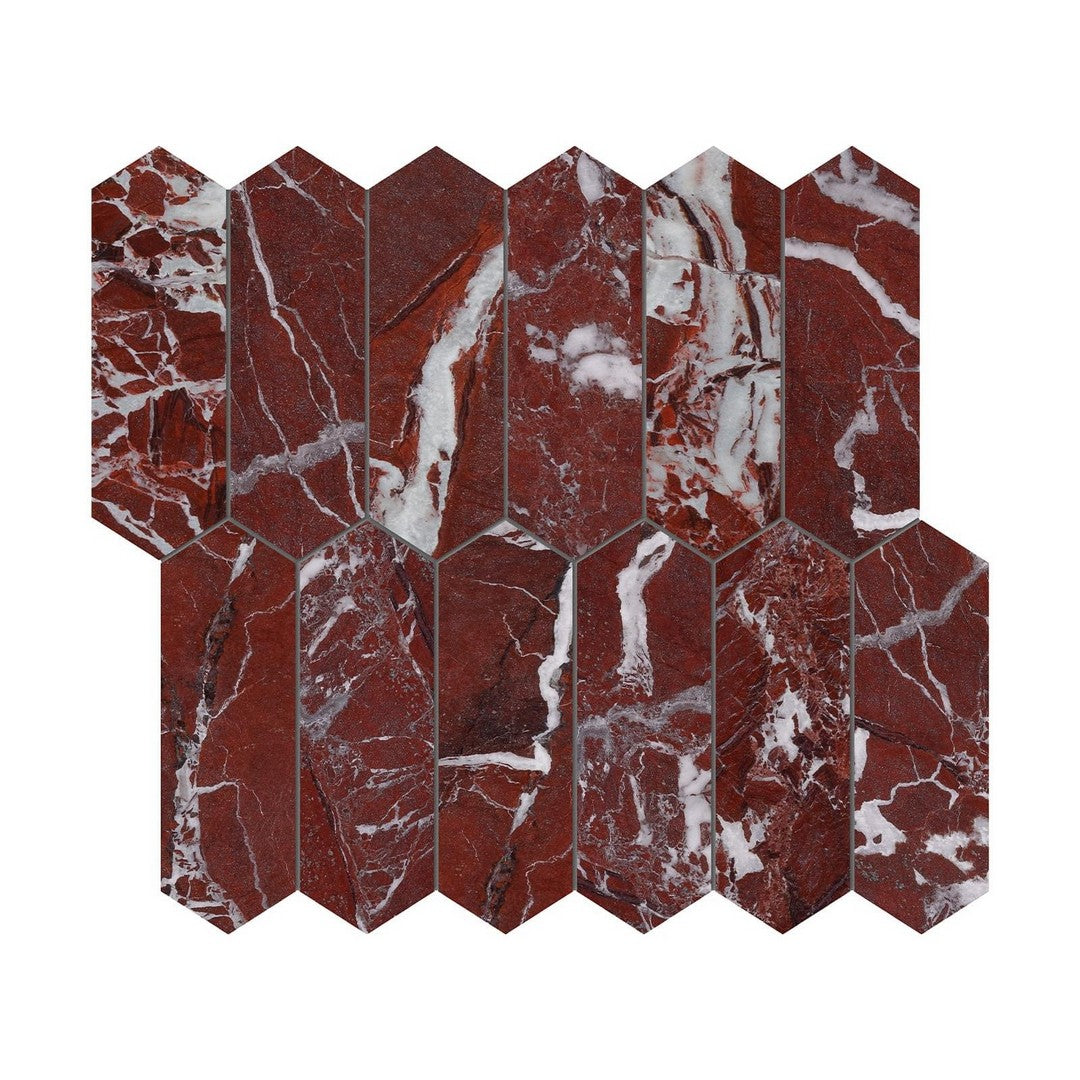 Anatolia Natural Stone 11" x 12" Polished Marble 2x6" Picket Mosaic
