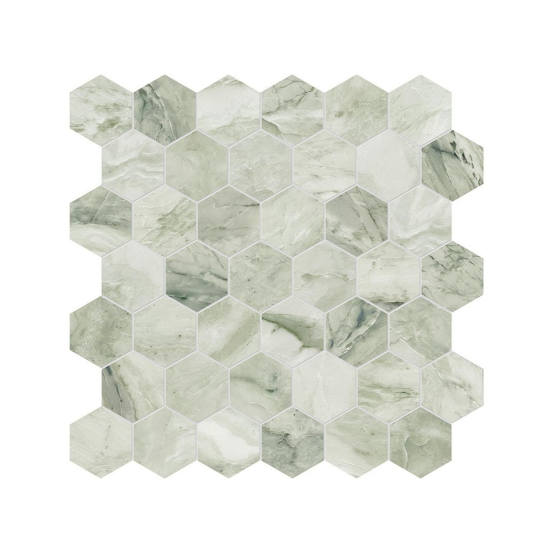 Anatolia Natural Stone 12" x 12" Honed Marble 2" Hexagon Mosaic