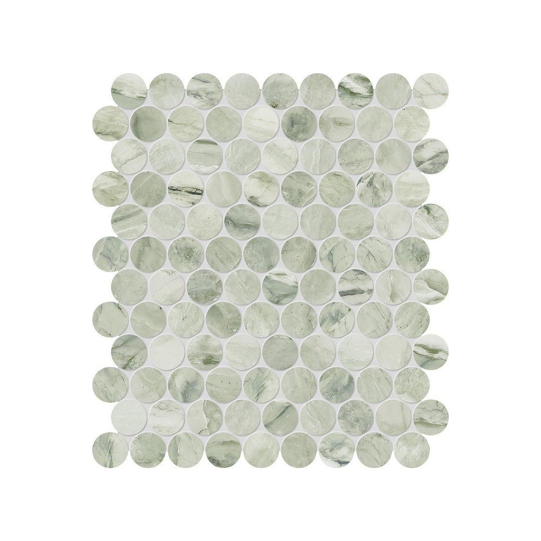 Anatolia Natural Stone 11" x 12" Honed Marble 1.25" Penny Round Mosaic