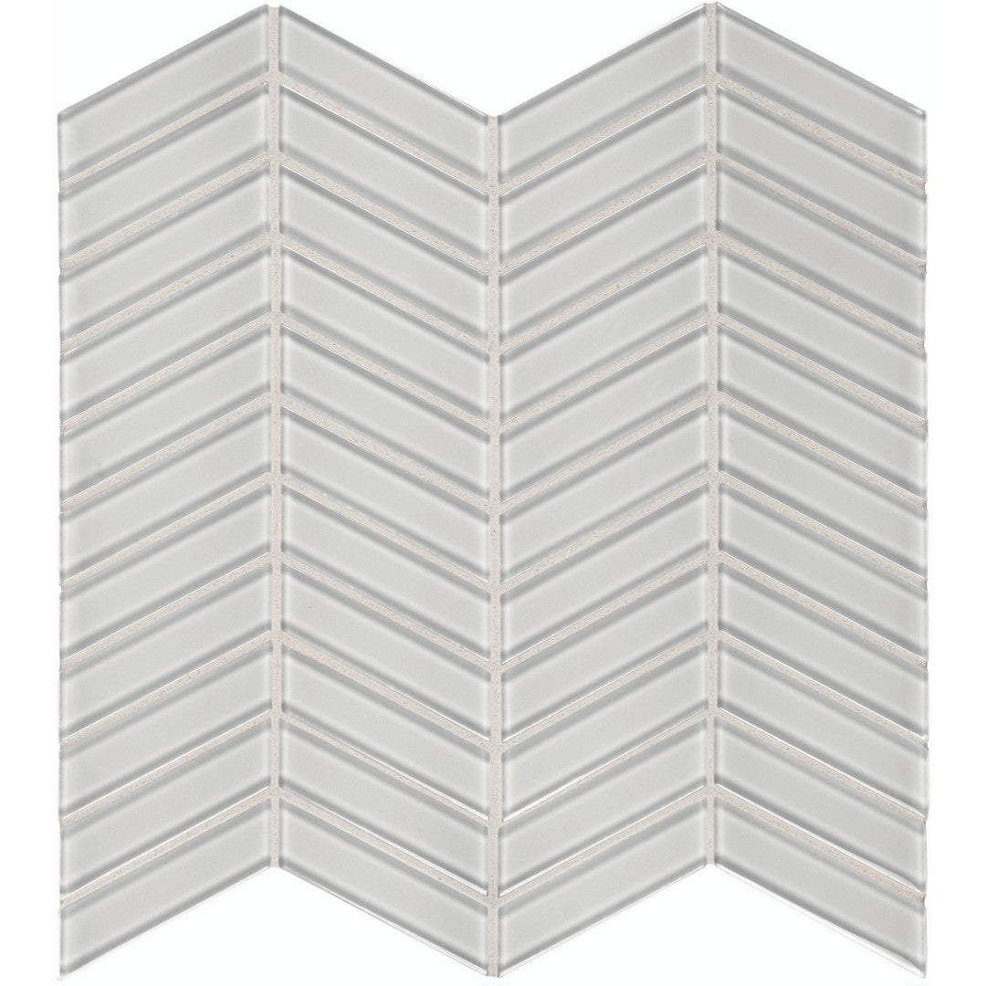 Tesoro Element 11.75" x 11.75" Interlocking Chevron Glass Mosaic