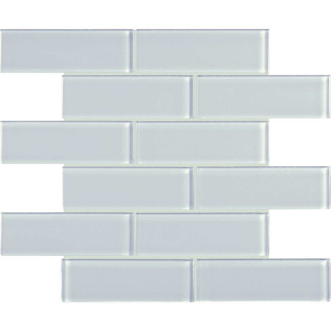 Tesoro Element 11.75" x 11.75" Interlocking Staggered Glass Mosaic