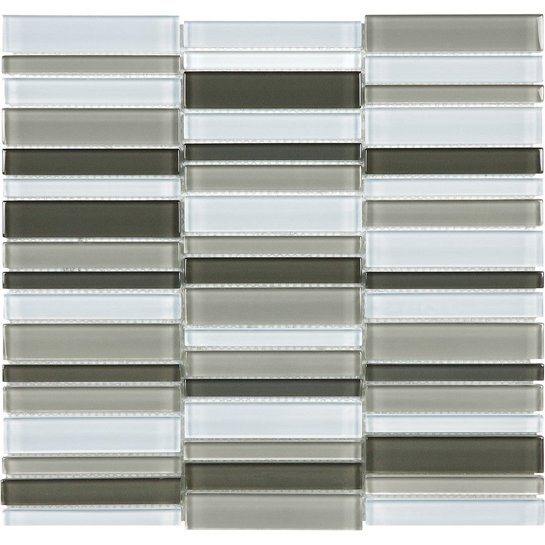 Tesoro Element 11.25" x 11.75" Stacked Glass Mosaic