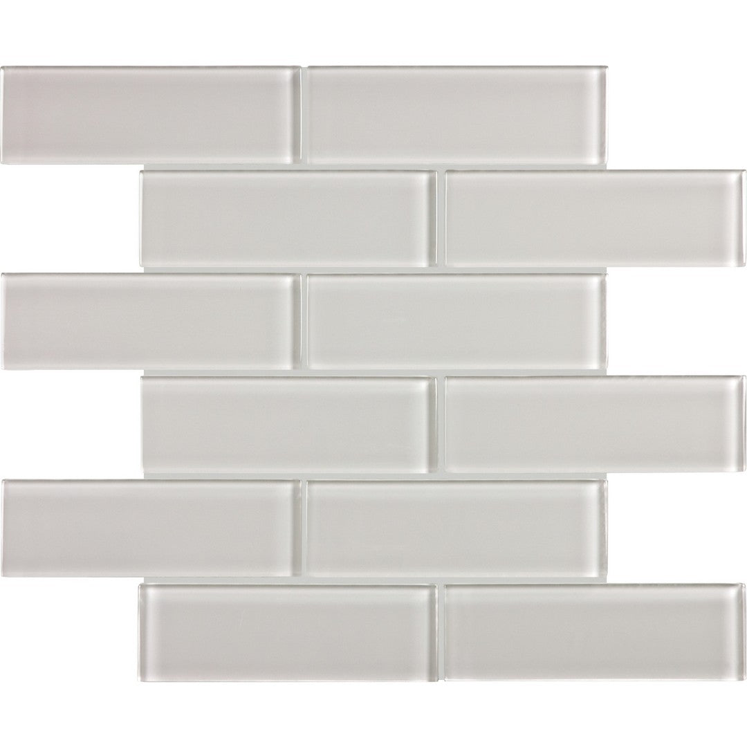 Tesoro Element 11.75" x 11.75" Interlocking Staggered Glass Mosaic
