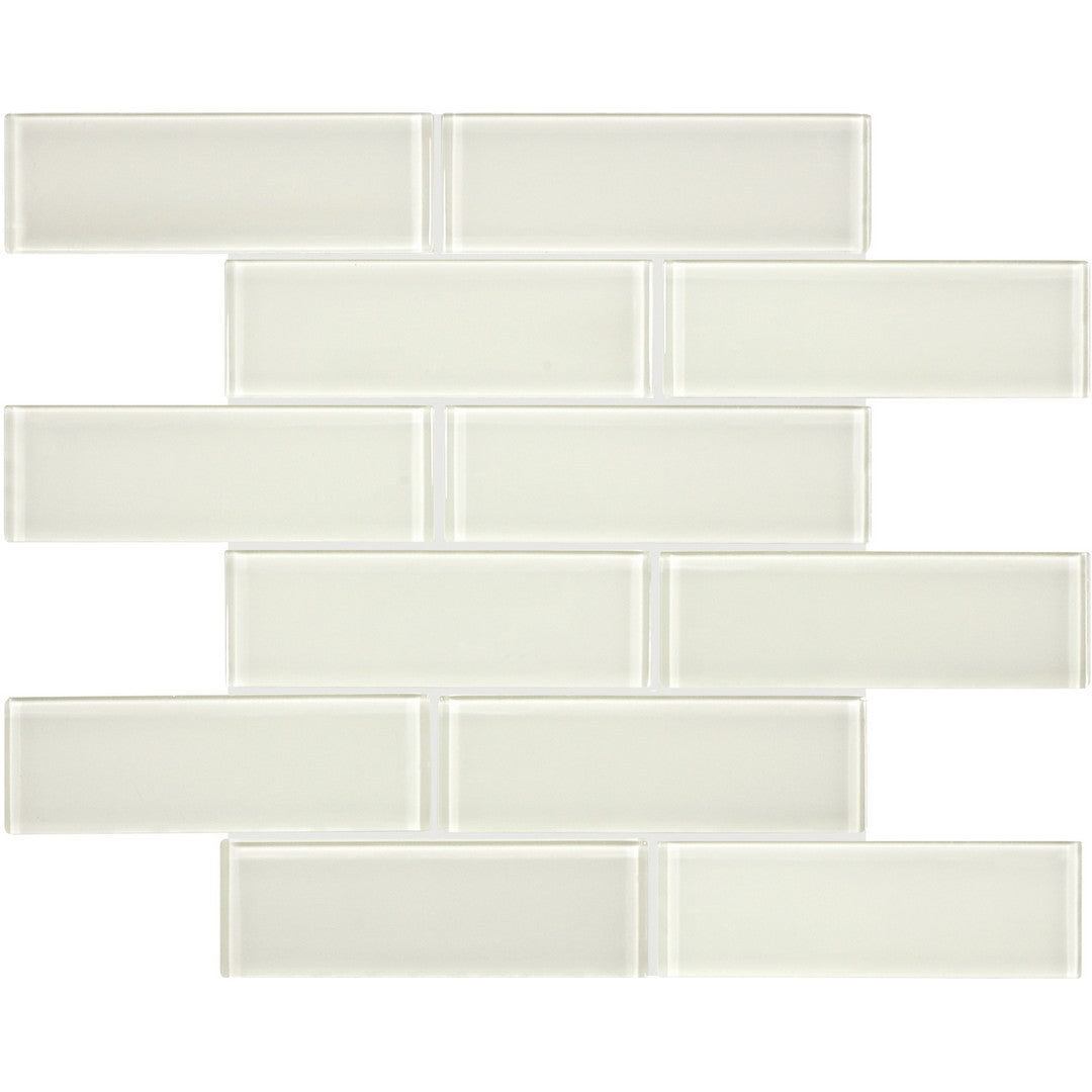 Tesoro Element 11.75" x 11.75" Interlocking Staggered Glass Mosaic