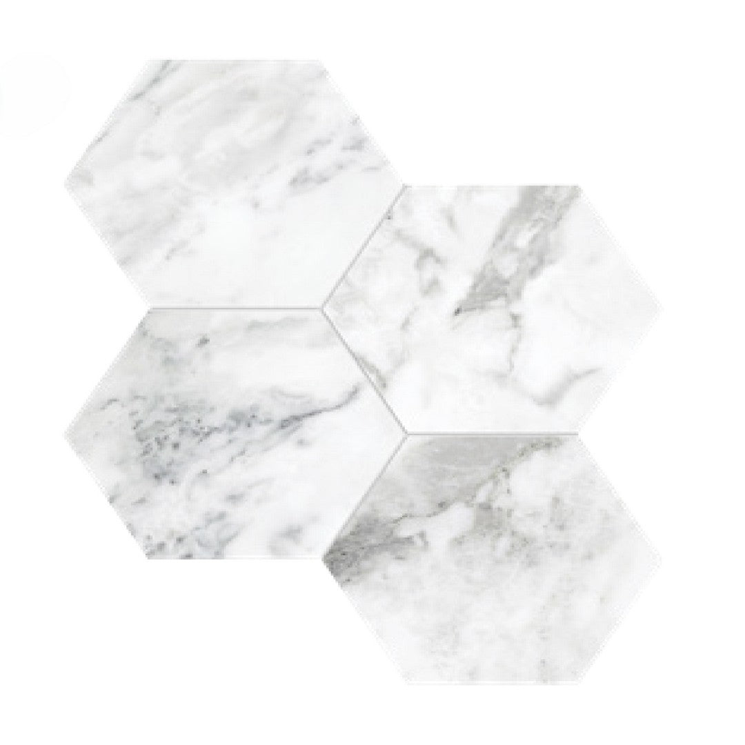 Tesoro La Marca 11.5" x 12" Rectified Matte 6" Hexagon Porcelain Mosaic