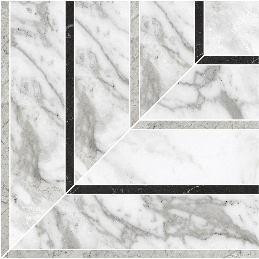 Tesoro La Marca 8" x 8" Rectified Matte Picco Porcelain Mosaic