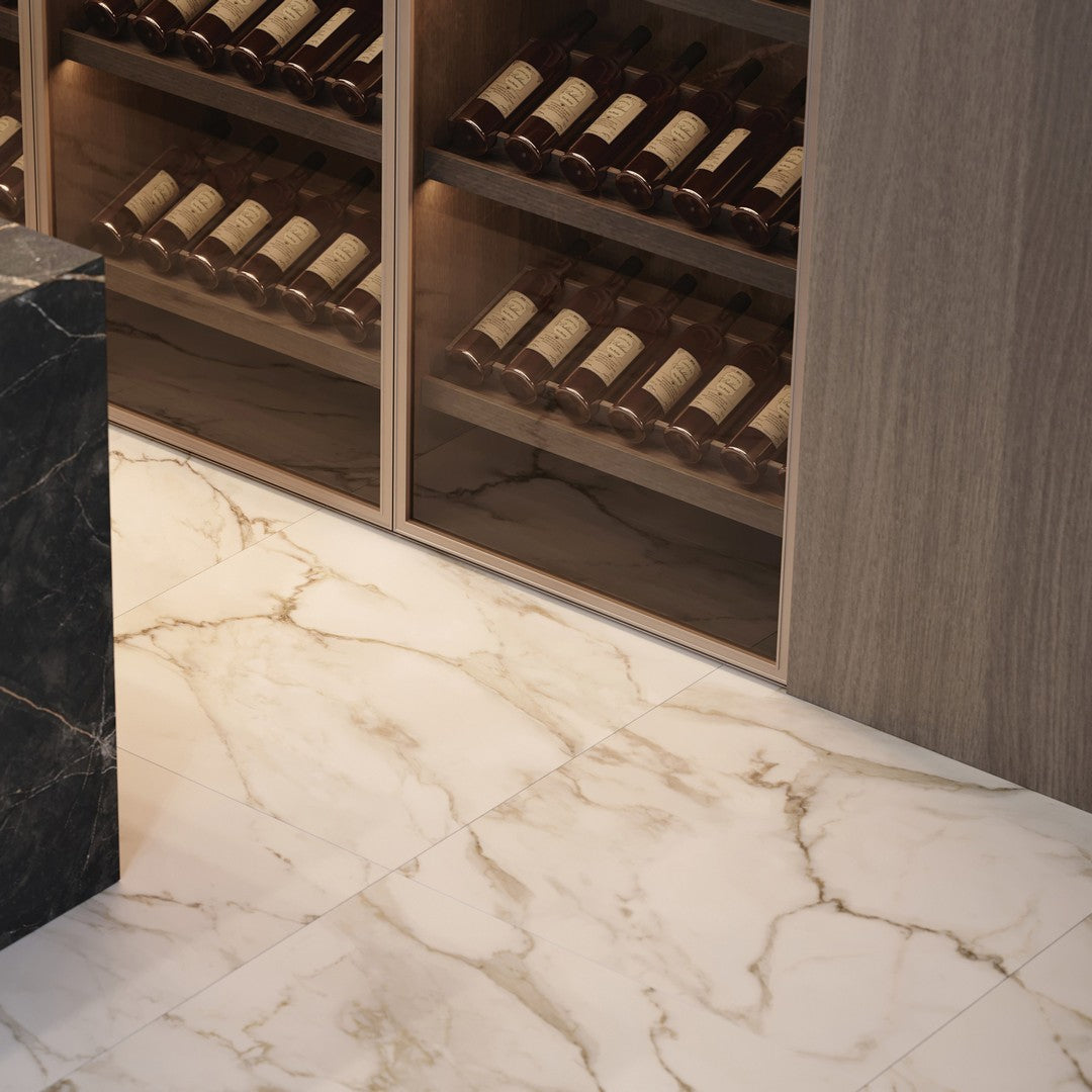 Tesoro-La-Marca-32-x-32-Rectified-Matte-Porcelain-Tile-Calacatta-Paonazzo