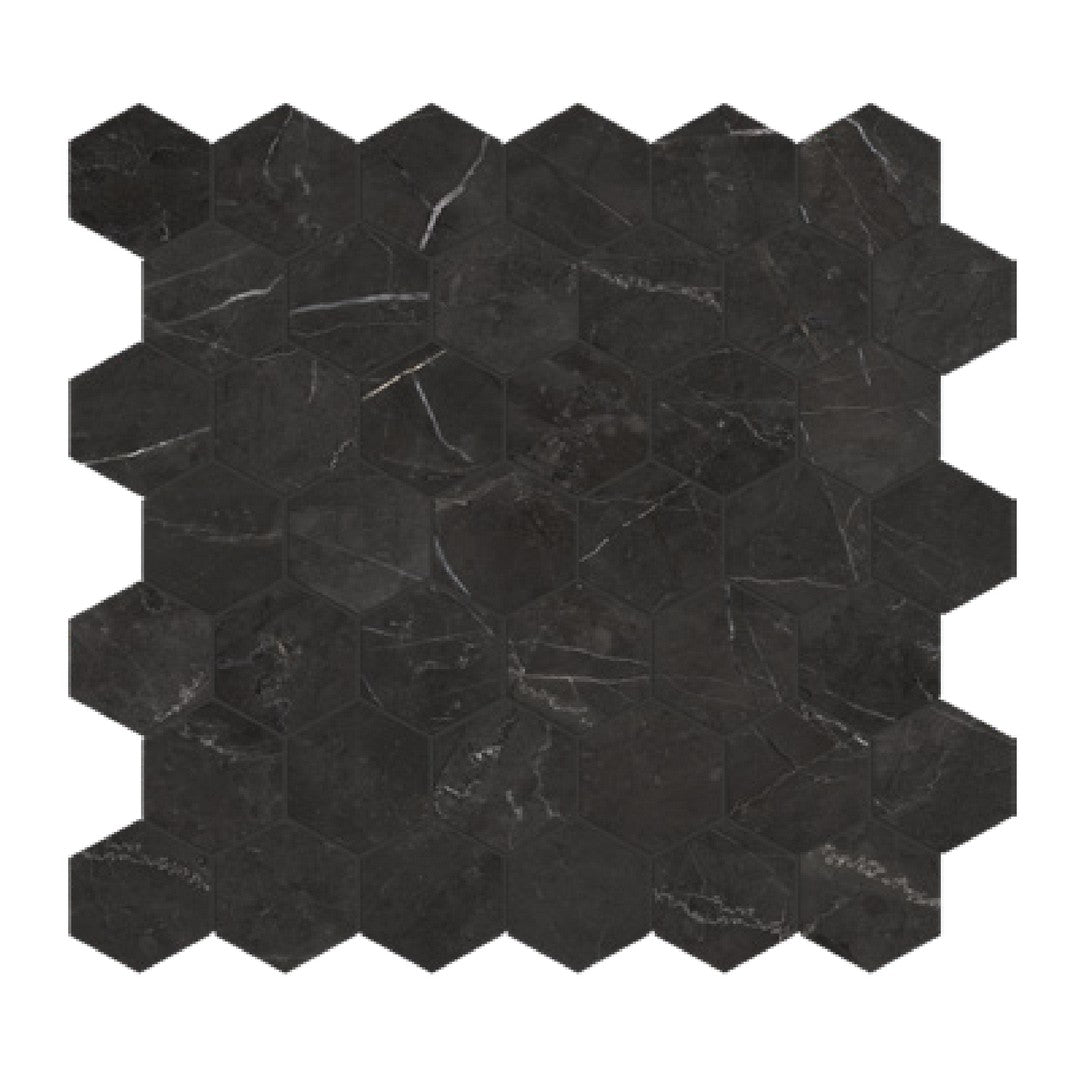 Tesoro La Marca 11.75" x 13.25" Rectified Matte 2" Hexagon Porcelain Mosaic
