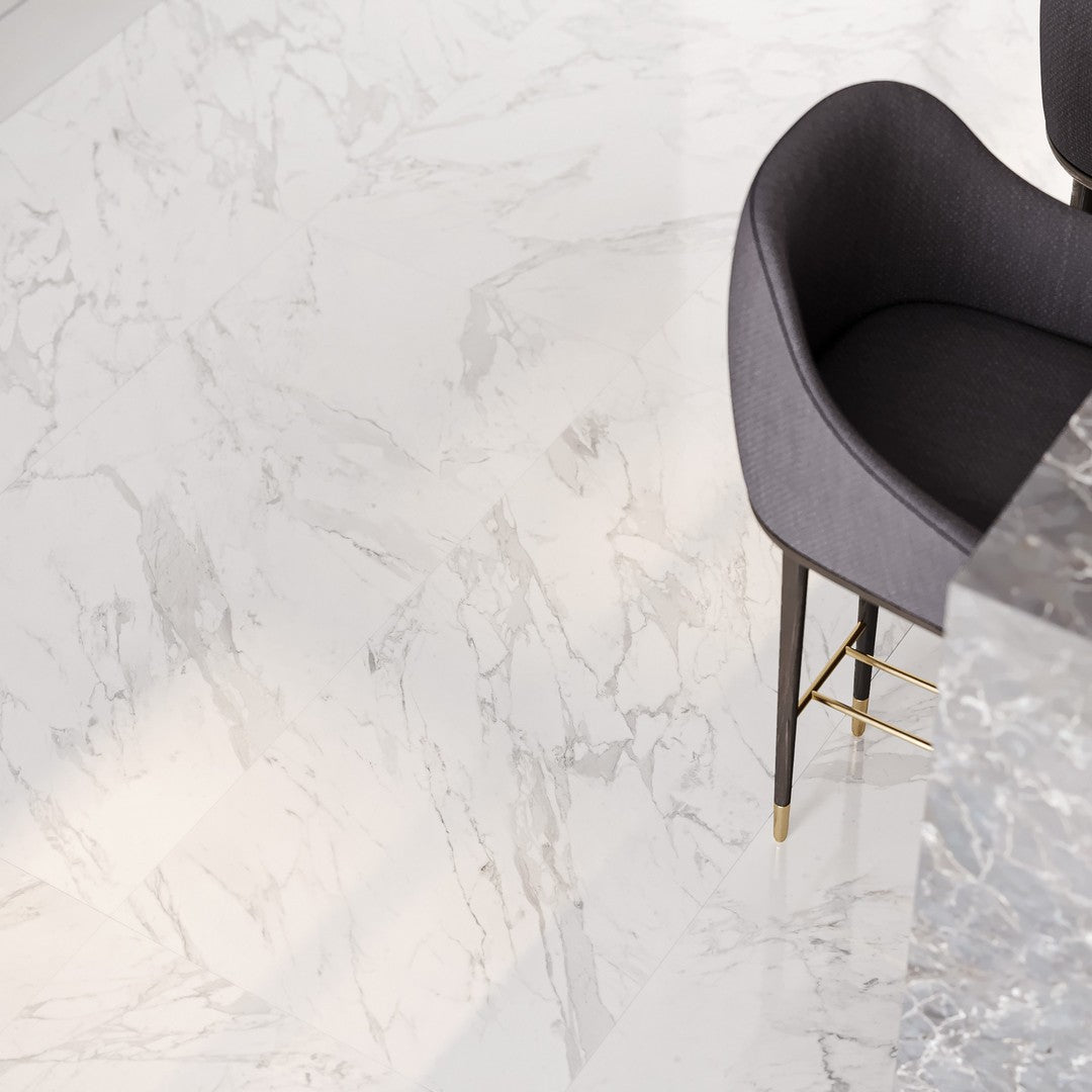 Tesoro-La-Marca-24-x-48-Rectified-Matte-Porcelain-Tile-Statuarietto