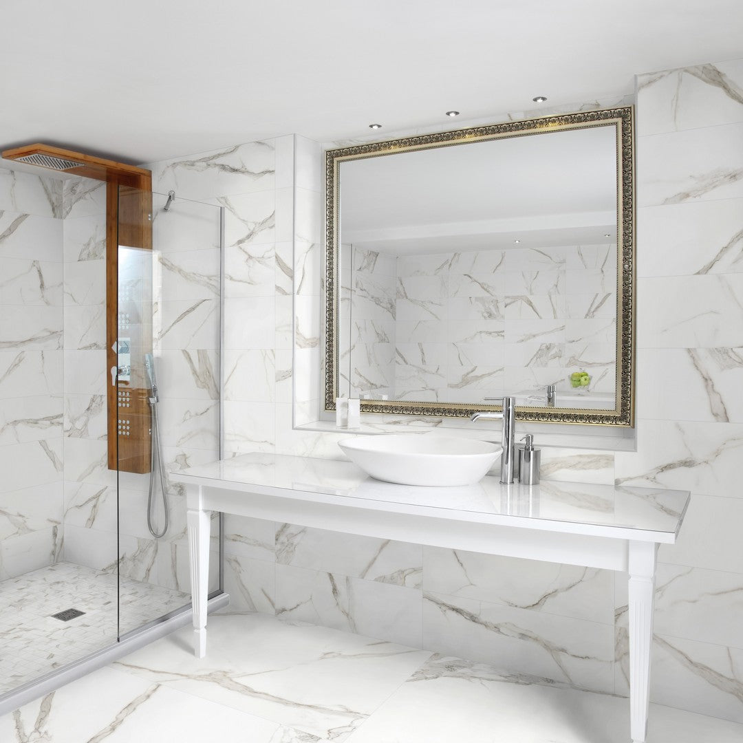 Tesoro-Mayfair-16-x-32-Rectified-Matte-Porcelain-Tile-Calacatta-Oro