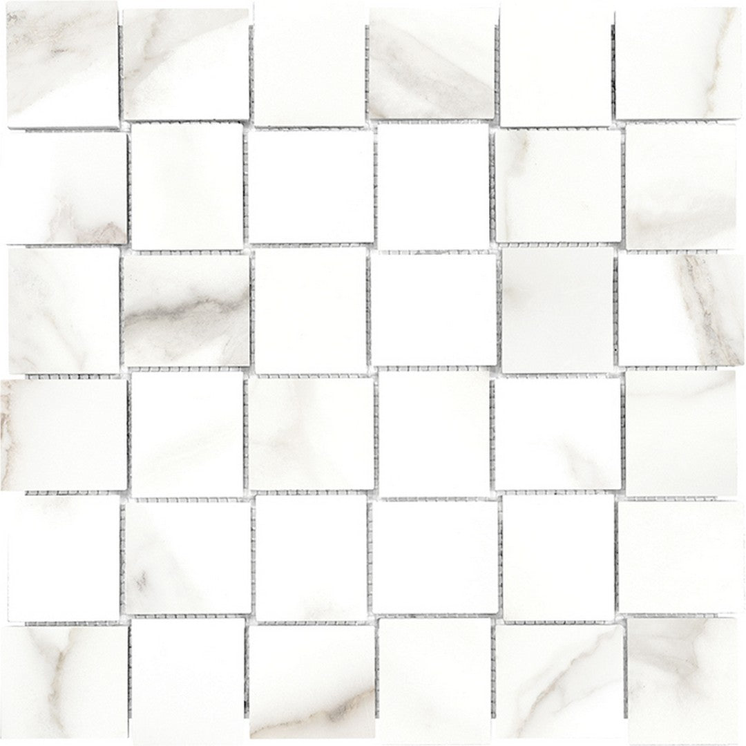 Tesoro Mayfair 11.75" x 11.75" Rectified Matte Basketweave Porcelain Mosaic