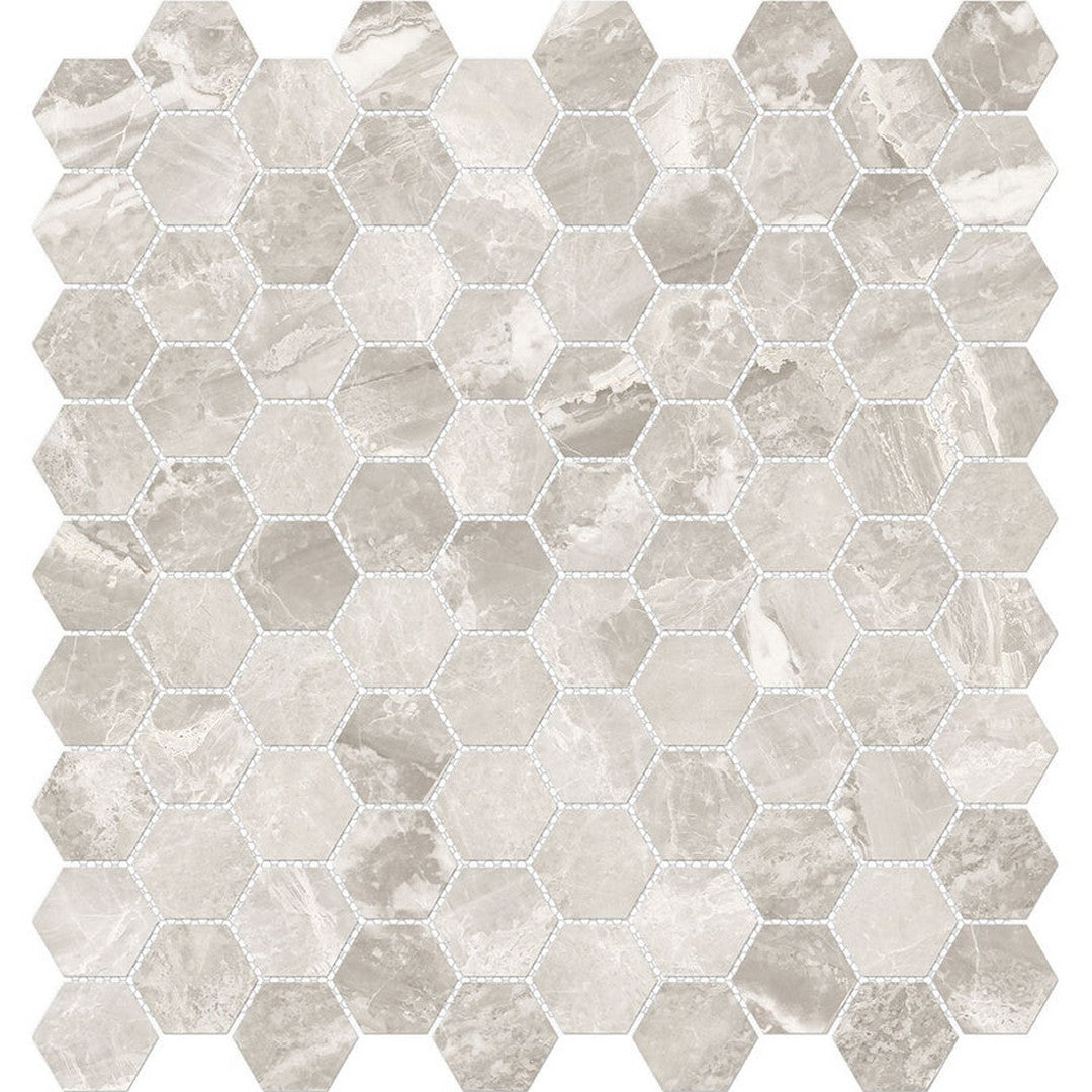 Tesoro Mayfair 11.5" x 12" Rectified Polished 1.25" Hexagon Porcelain Mosaic