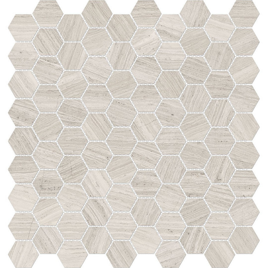 Tesoro Mayfair 11.5" x 12" Rectified Polished 1.25" Hexagon Porcelain Mosaic