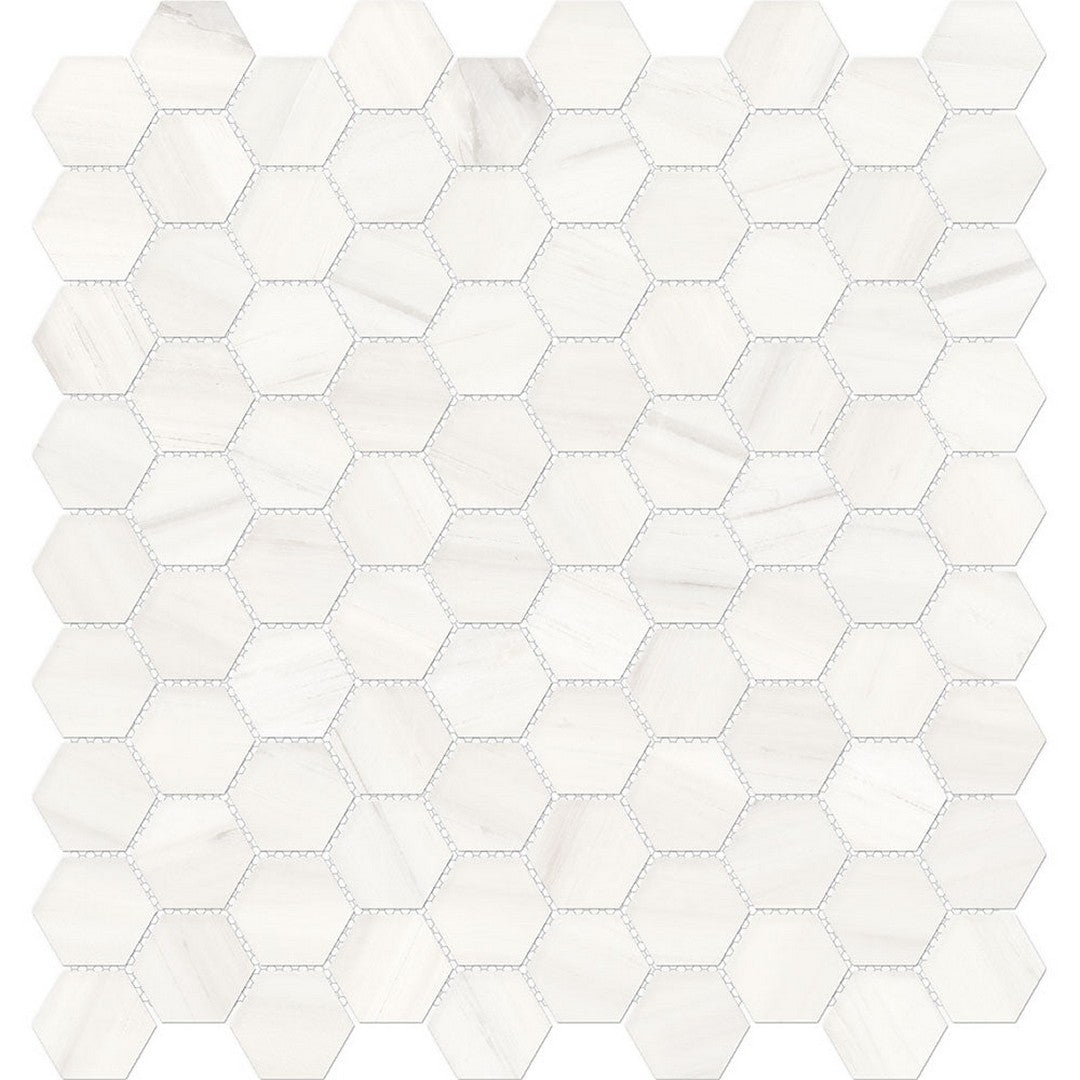 Tesoro Mayfair 11.5" x 12" Rectified Polished 1.25" Hexagon Porcelain Mosaic