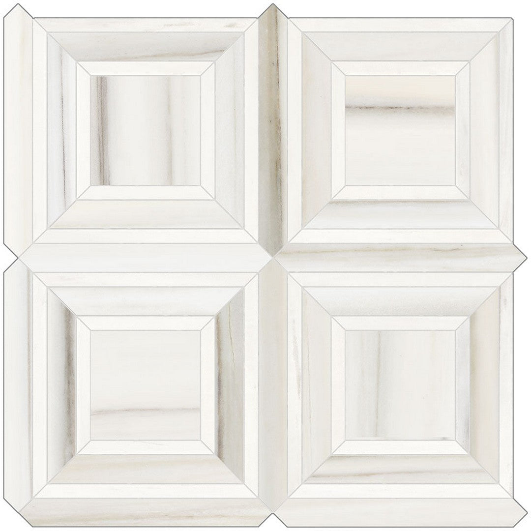 Tesoro Mayfair 11.75" x 11.75" Rectified Polished Piazza Porcelain Mosaic