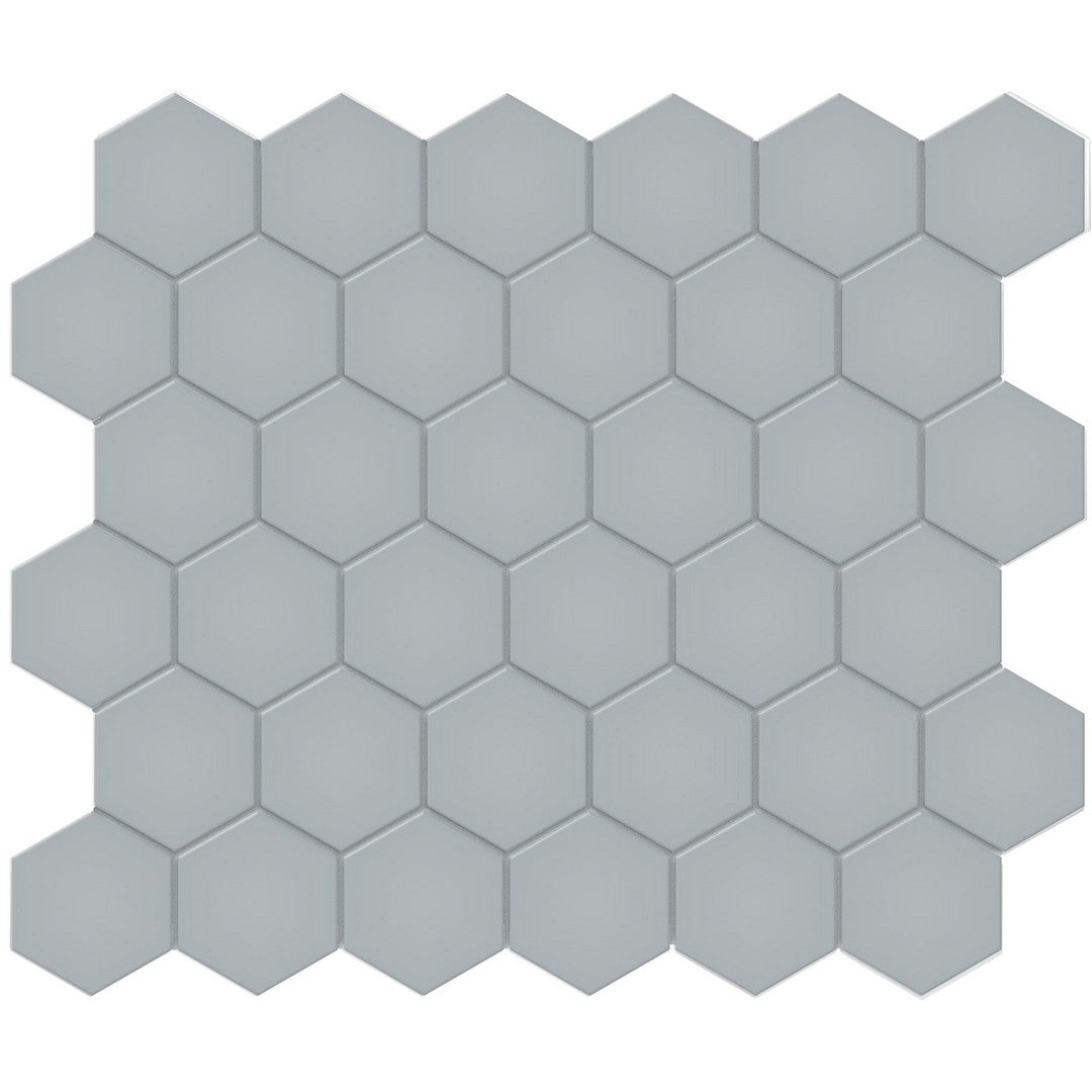 Tesoro Soho 11.5" x 10.75" Pressed Matte Porcelain 2" Hexagon Mosaic