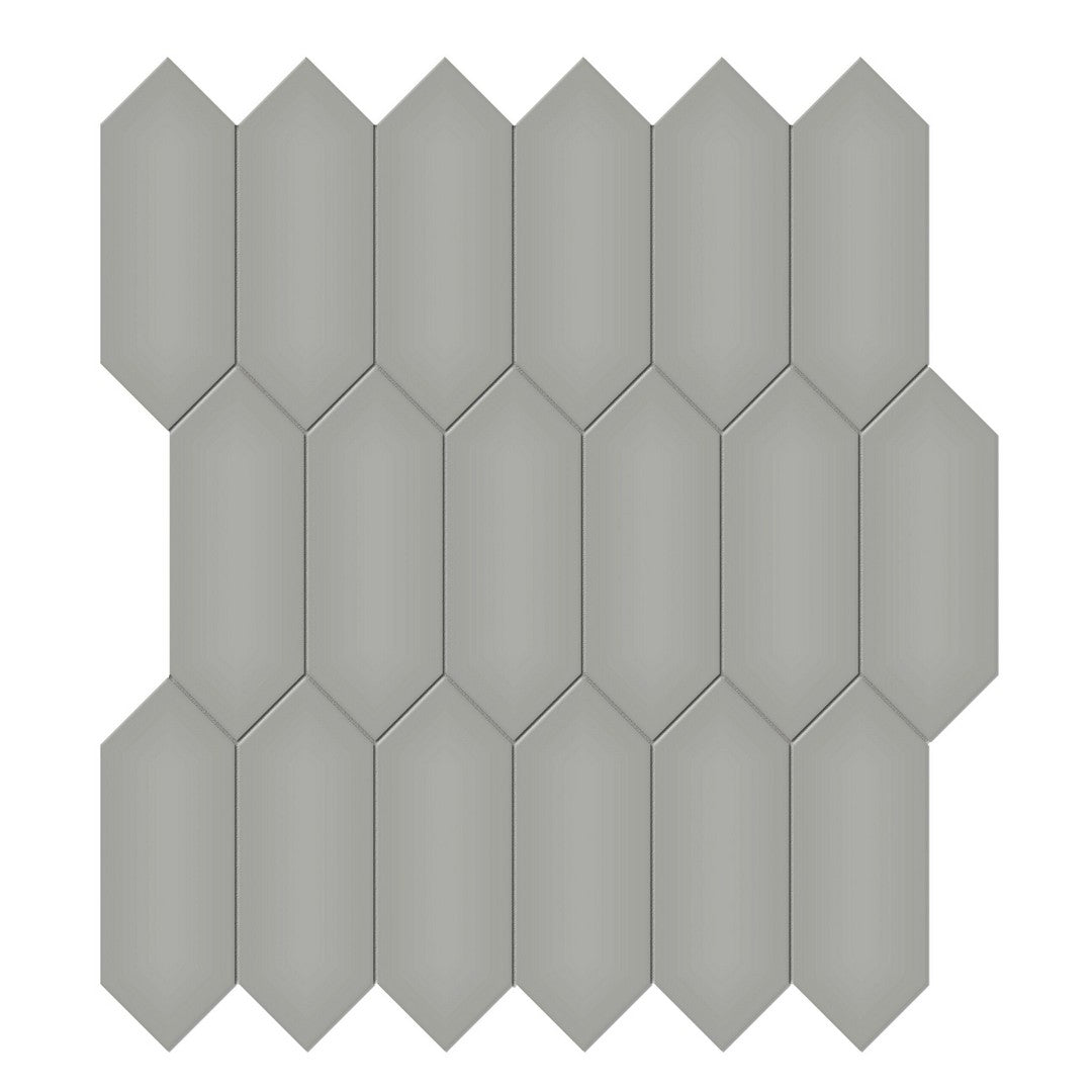 Tesoro Soho 12.5" x 11.5" Pressed Glossy Porcelain Picket Mosaic
