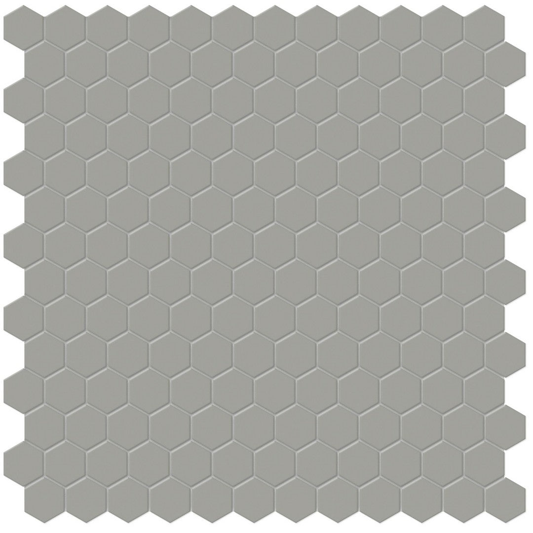 Tesoro Soho 11.75" x 11.5" Pressed Matte Porcelain 1" Hexagon Mosaic