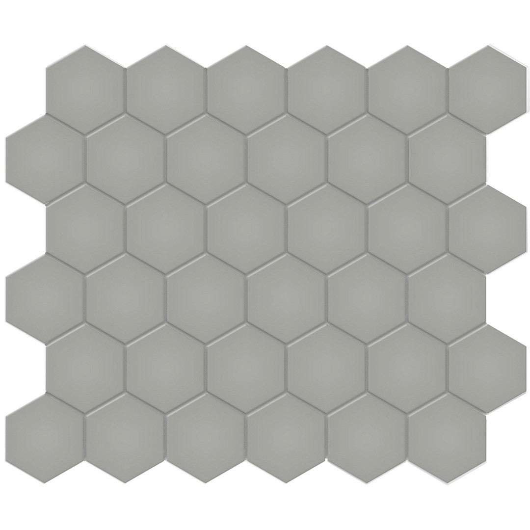 Tesoro Soho 11.5" x 10.75" Pressed Matte Porcelain 2" Hexagon Mosaic