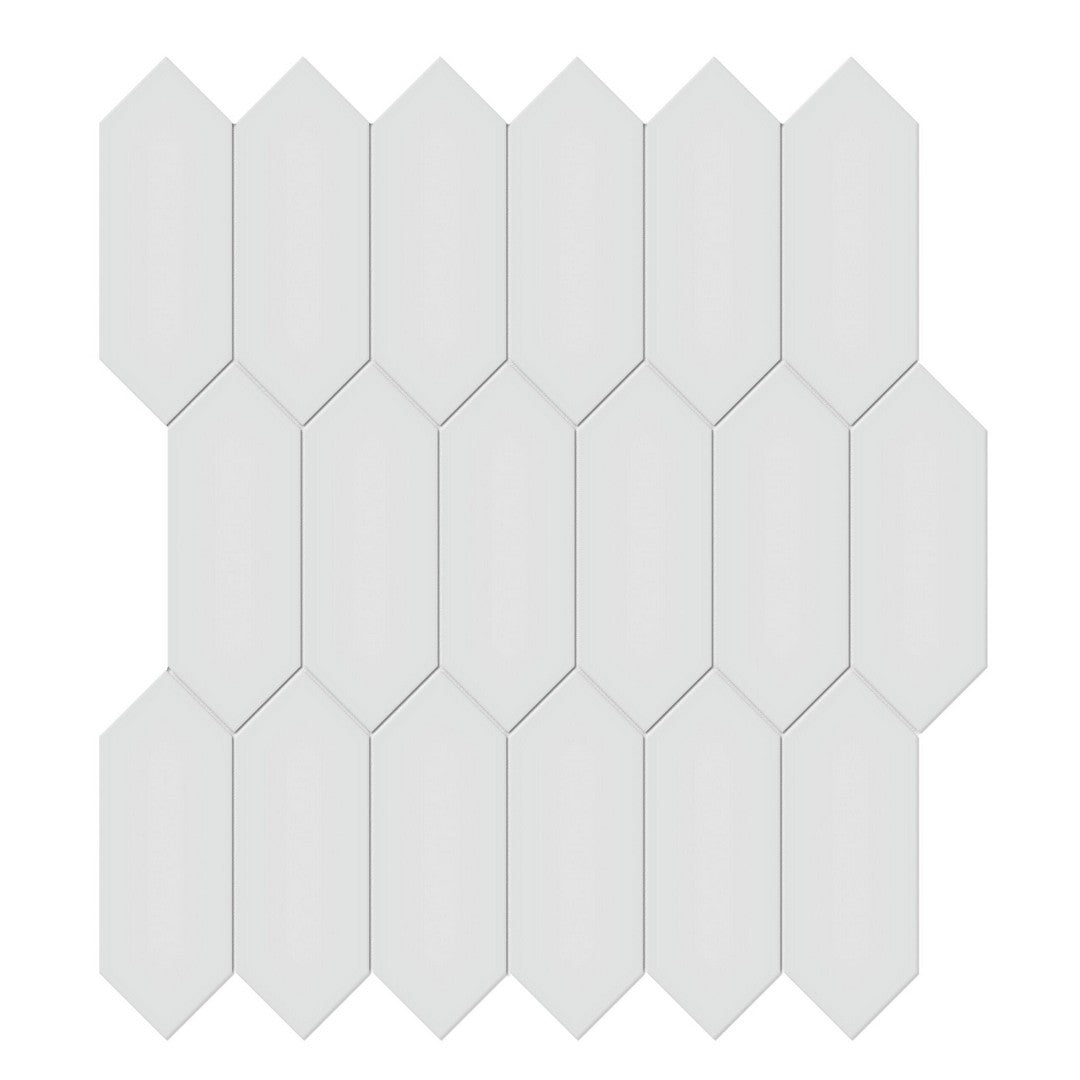 Tesoro Soho 12.5" x 11.5" Pressed Matte Porcelain Picket Mosaic