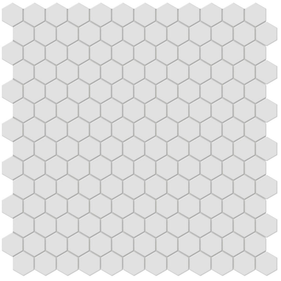 Tesoro Soho 11.75" x 11.5" Pressed Matte Porcelain 1" Hexagon Mosaic