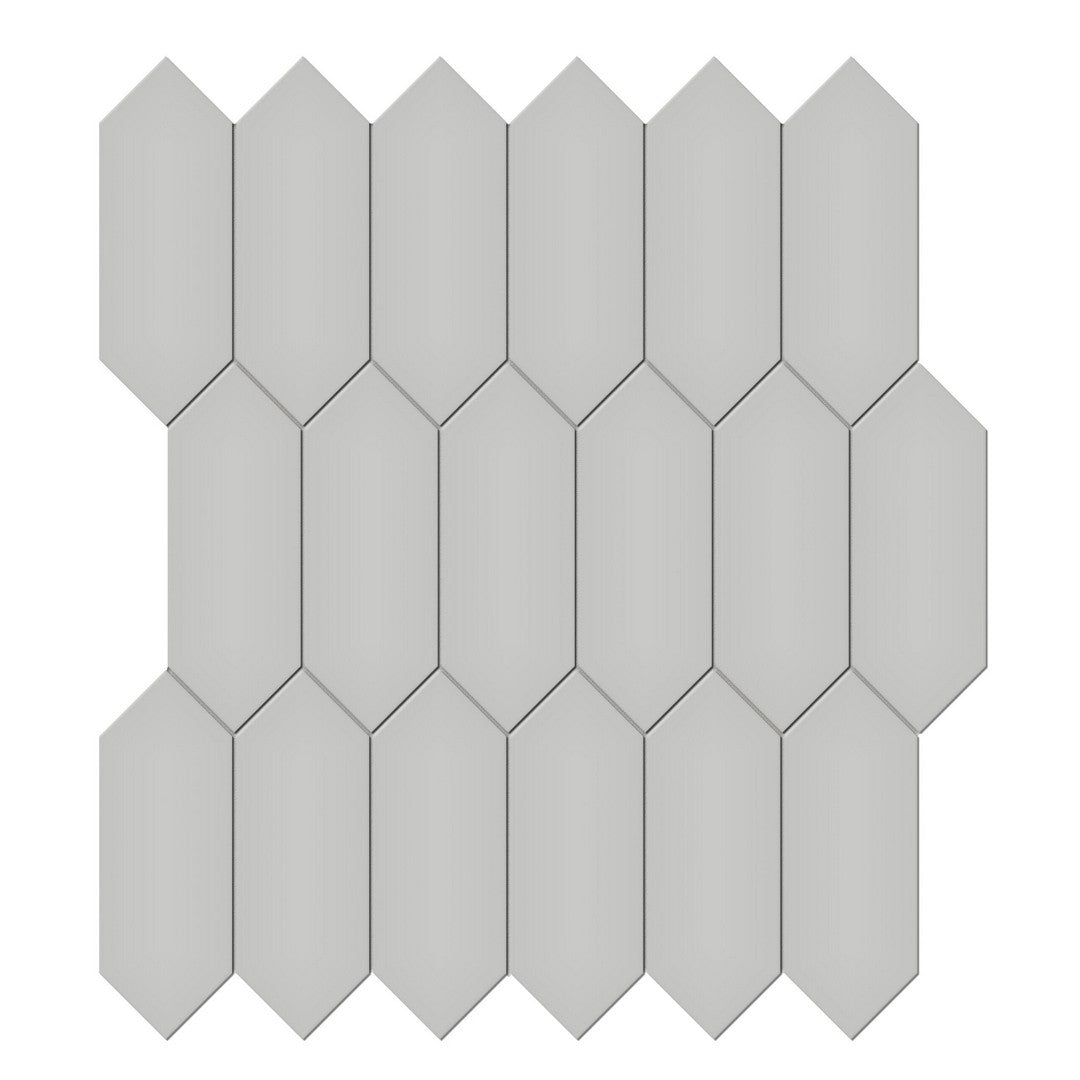 Tesoro Soho 12.5" x 11.5" Pressed Matte Porcelain Picket Mosaic